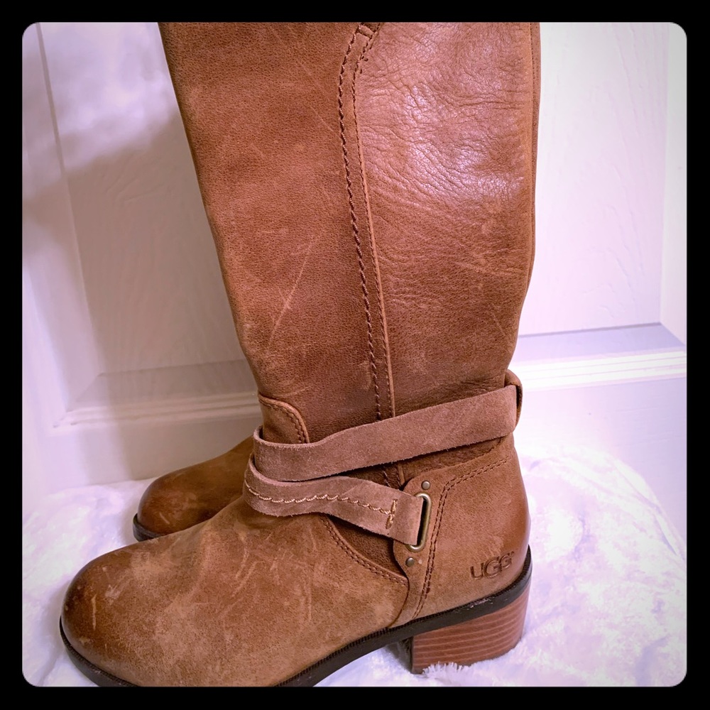 Ugg brand, all leather brown boot